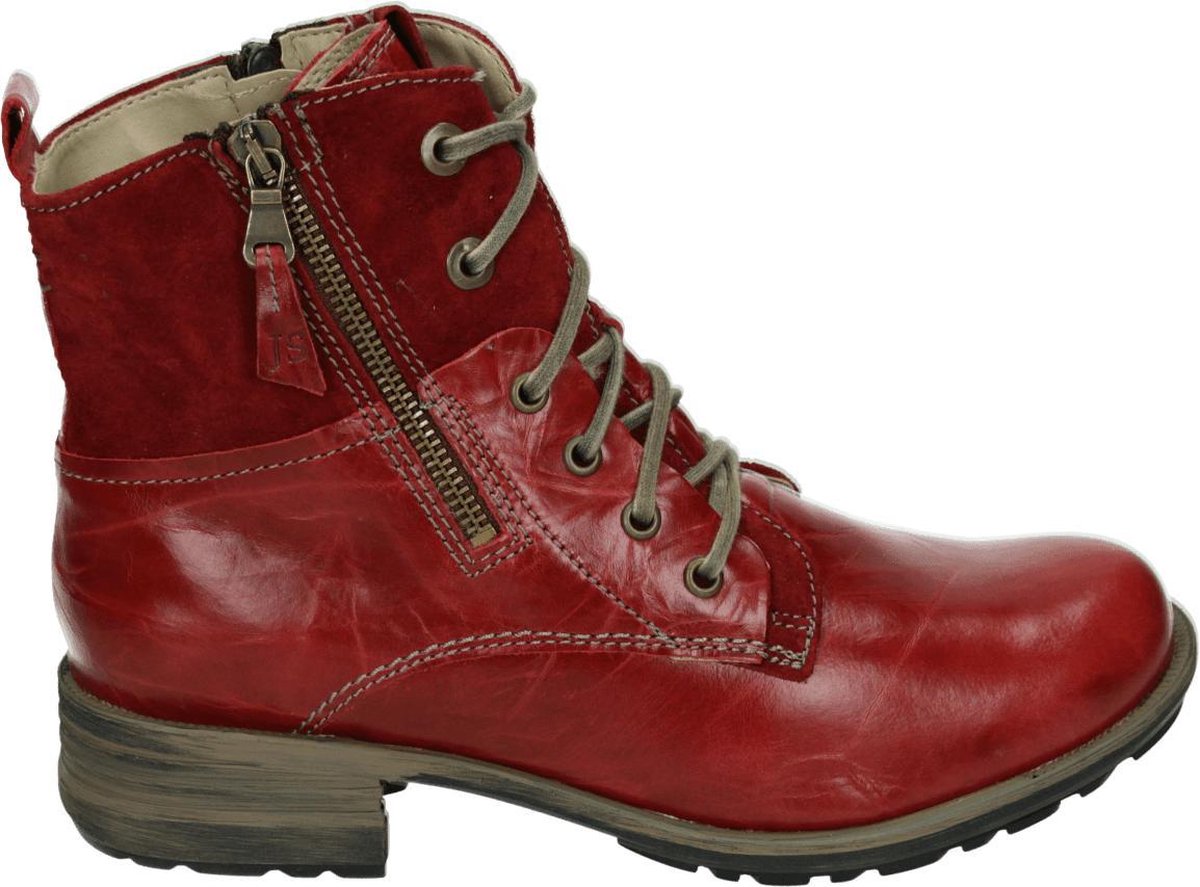 Josef Seibel SANDRA 91 - Volwassenen VeterlaarzenHalf-hoge schoenen - Kleur: Rood - Maat: 39