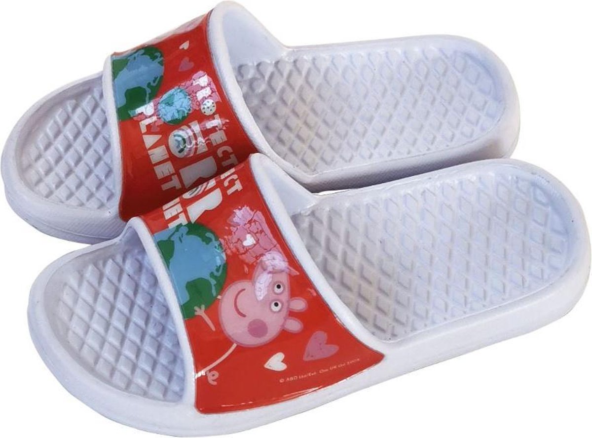 Arditex Badslippers Peppa Pig Junior Rubber Wit/rood Maat 30/31