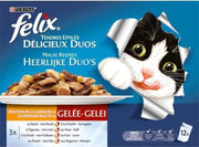 Purina Malse reepjes Heerlijke duo's in gelei - Vlees 12 x 100 g