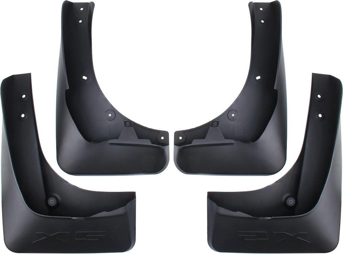 4 STUKS Auto Auto Semi-rigide PVC Spatlappen Spatborden Spatbordbescherming voor 2014 BMW X5-versie