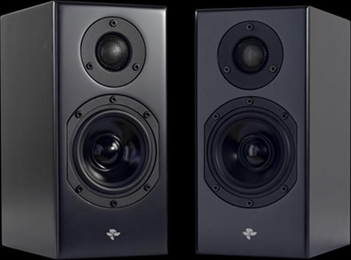 Totem Acoustics KIN Monitor Zwart - Compacte Boekenplank Hifi Stereo Speakerset (per paar)