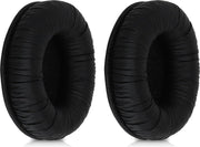 kwmobile 2x oorkussens voor Sennheiser PX200 / PX100 koptelefoons - imitatieleer - voor over-ear-koptelefoon - zwart