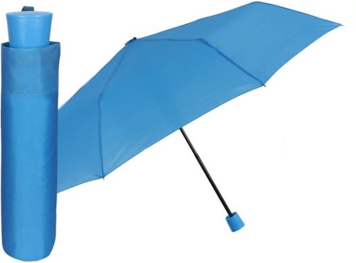 Perletti Mini-paraplu Basic 98 Cm Fiberglas Blauw
