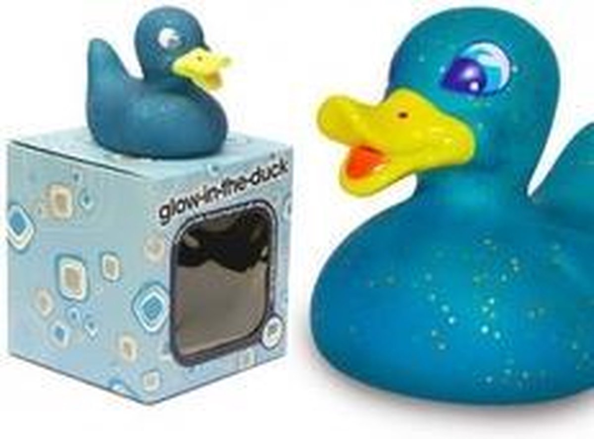 GLOW IN THE DUCK BLUE Badeend