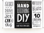 Paperfuel handletteringset 10 cards met enveloppen
