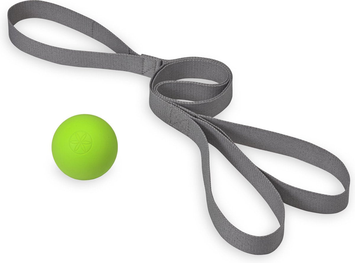 Gaiam Yoga- en fitnesselastiek - strek & Massage kit