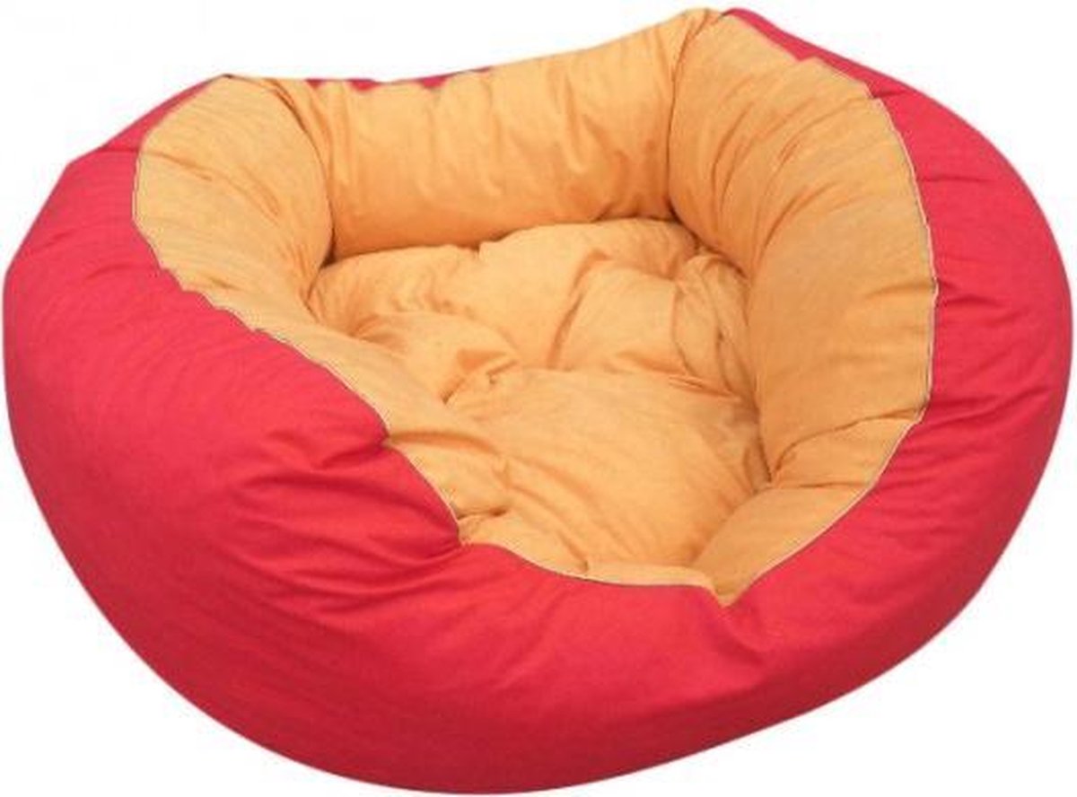 Pluche Mand Comfort Rood-Geel M 65cm