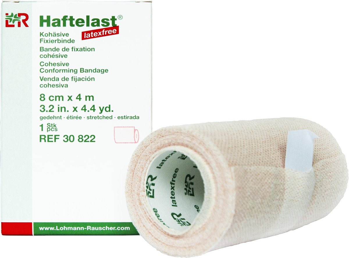 Haftelast elastisch fixatiewindsel 8 cm