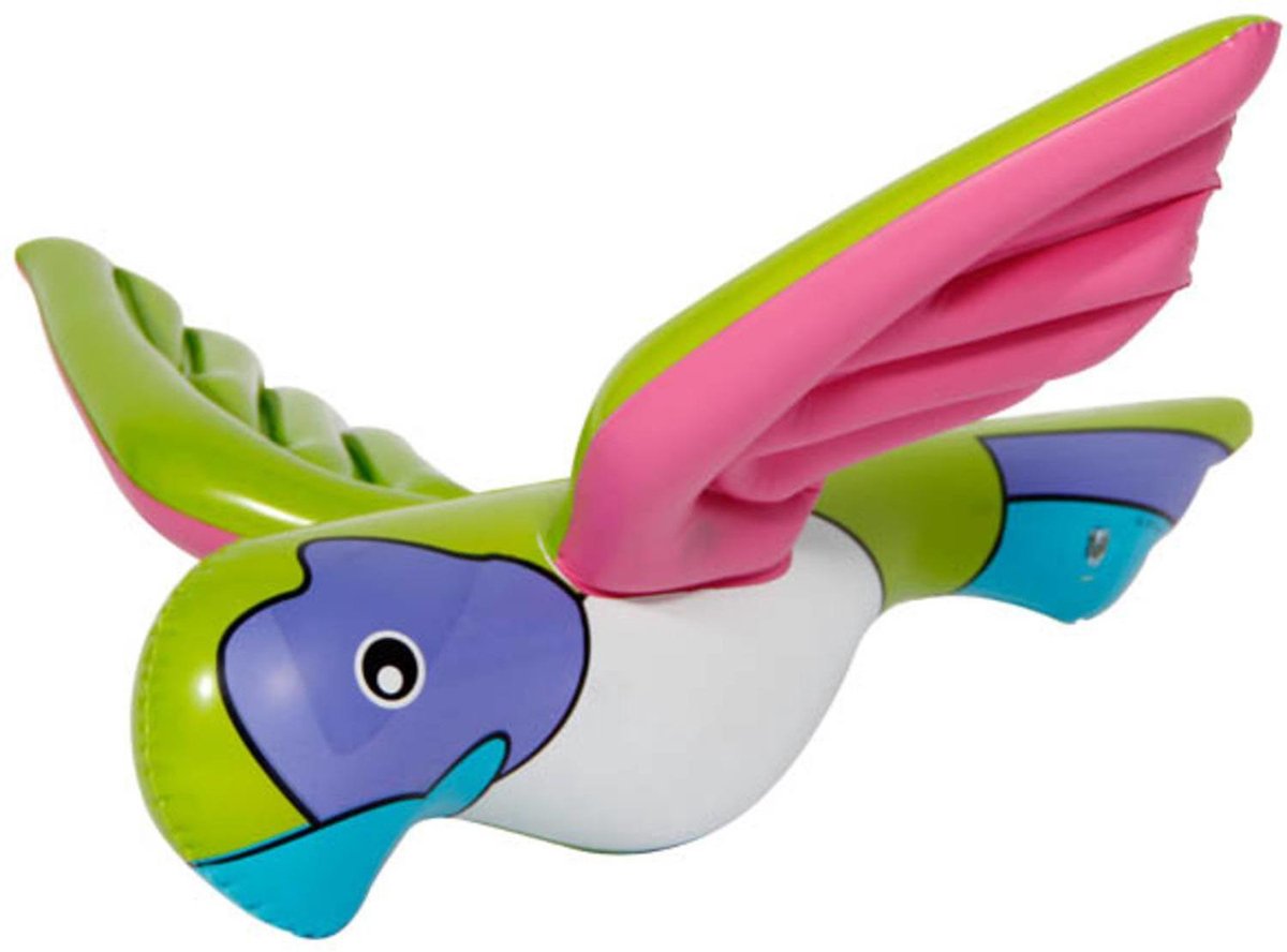 Opblaasbare papegaai 23 cm
