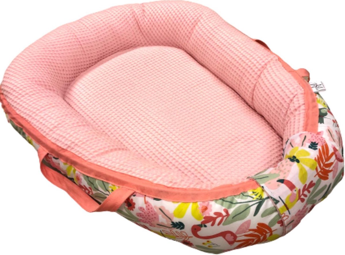 Mauties Mama - Poppennestje Flamingo - 60 Centimeter