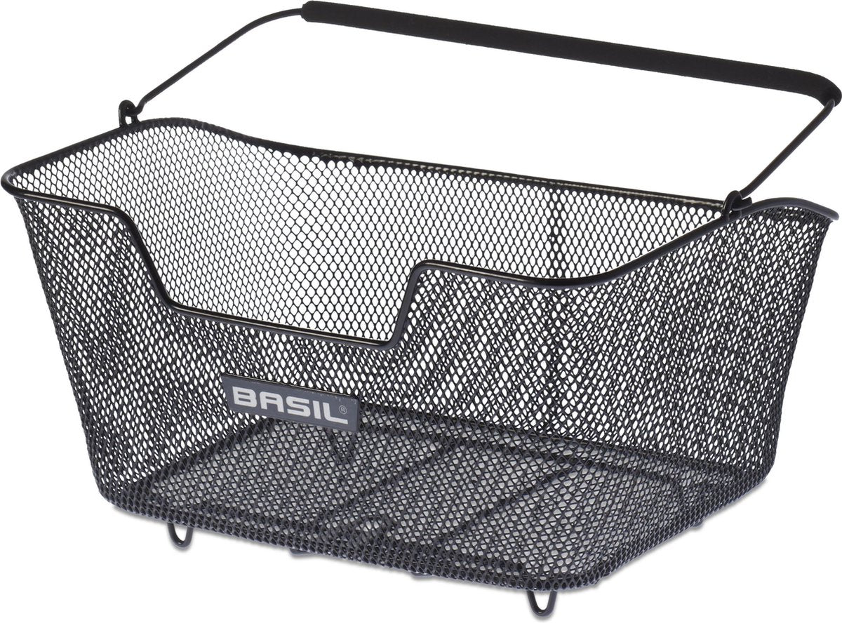 Basil Base M Fietsmand - Achter - Staal - Zwart - Medium