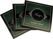 3 setjes stalen snaren voor akoestische gitaar - Coated Copper - set .011 tot .053 - Gekleurd