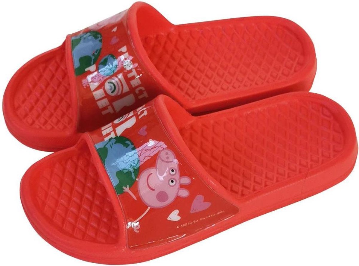 Arditex Badslippers Peppa Pig Junior Rubber Rood Maat 30/31