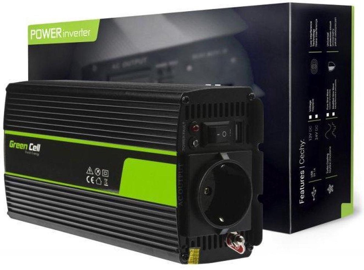 300W/600W Green Cell ® Zuivere Sinus Omvormer 12V tot 230V
