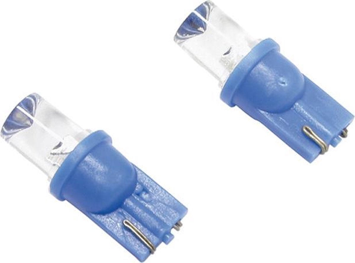 Carpoint Reservelampen Auto Led T10 5w Blauw 2 Stuks
