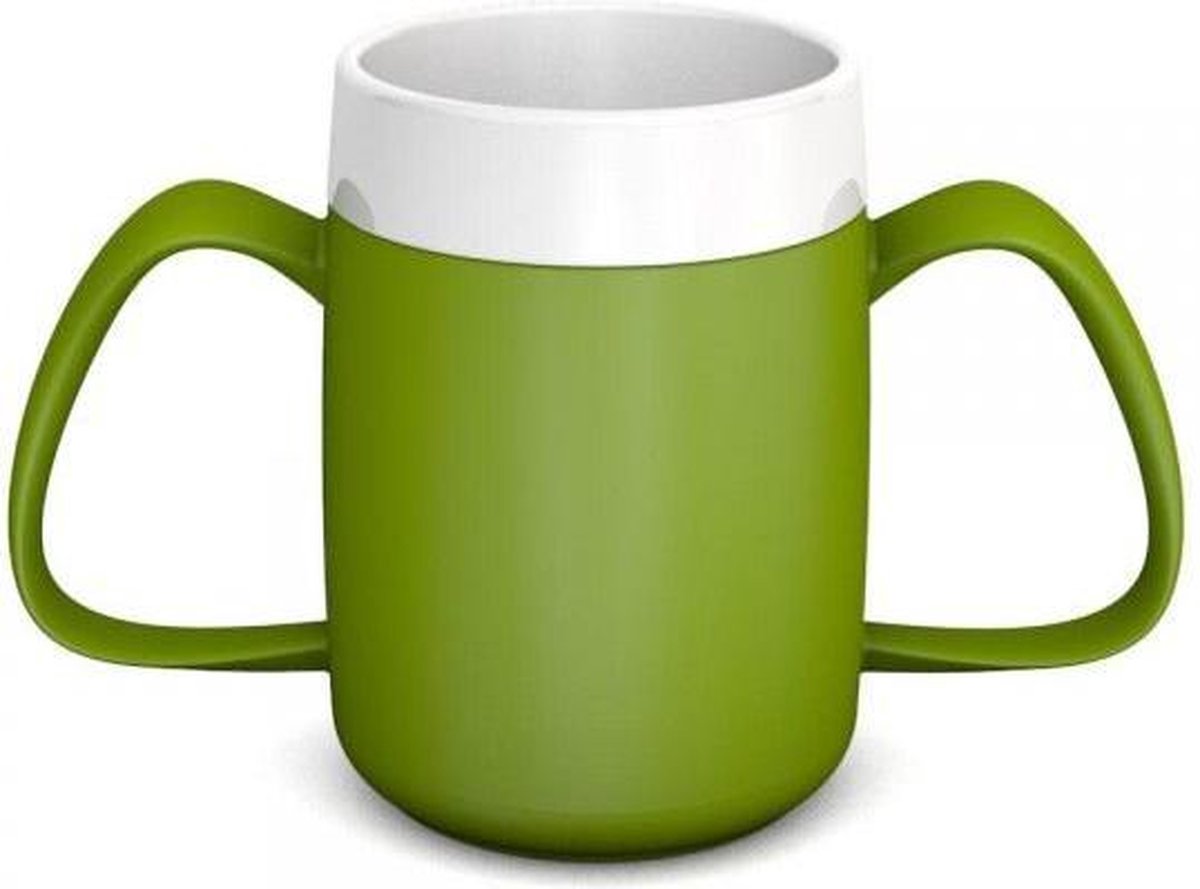 Warmhoudbeker met Dubbel Handvat - Groen