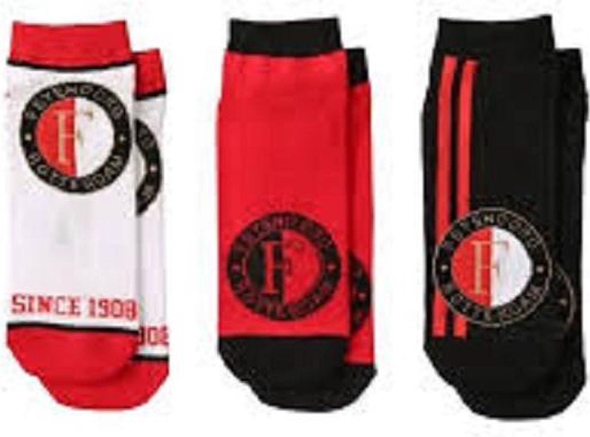 Enkelsokken Multipack Unisex Maat 39-42 - Feyenoord sokken