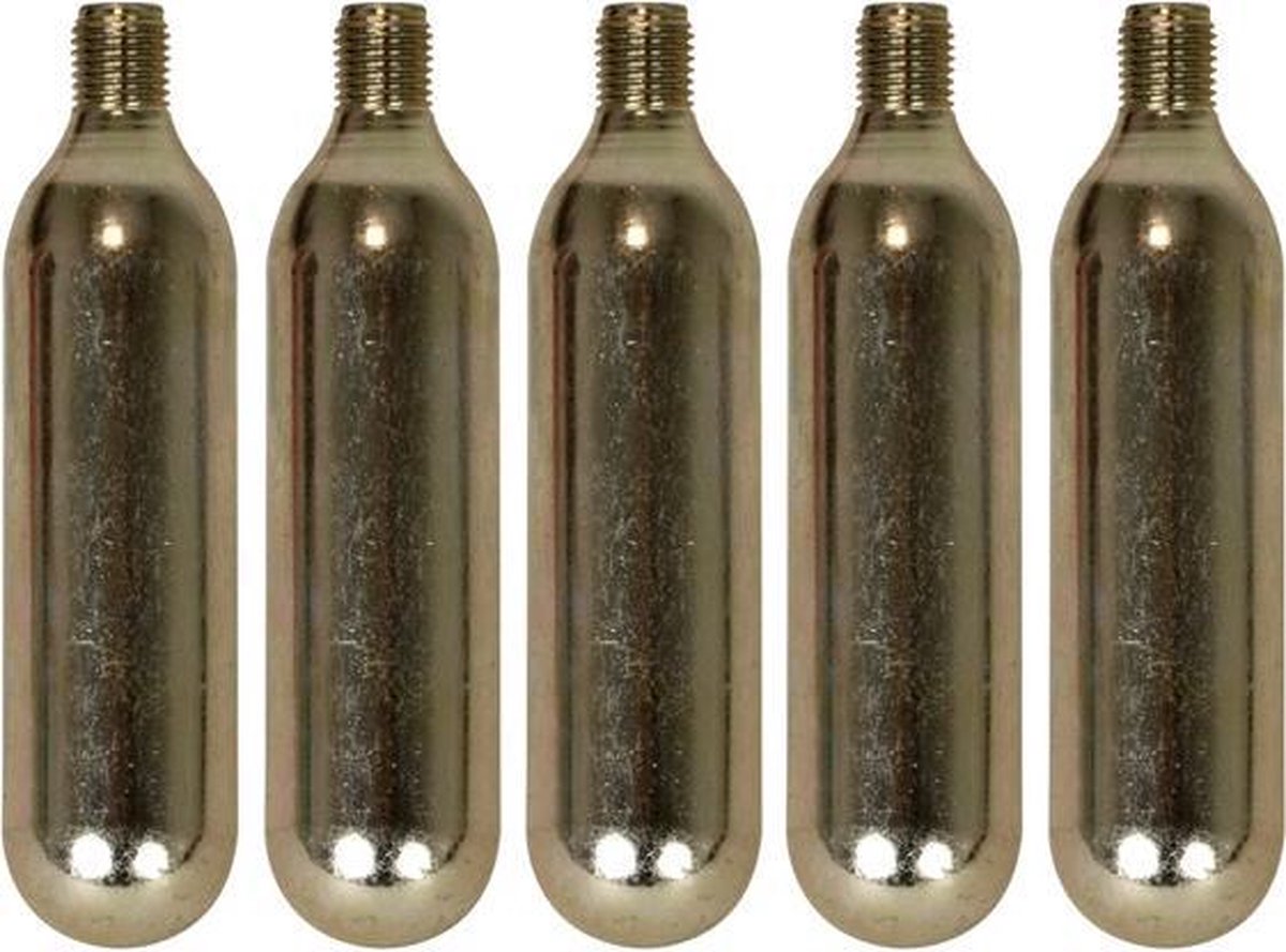 Dresco Co2 Patroon 16 Gram Staal Zilver 5-delig