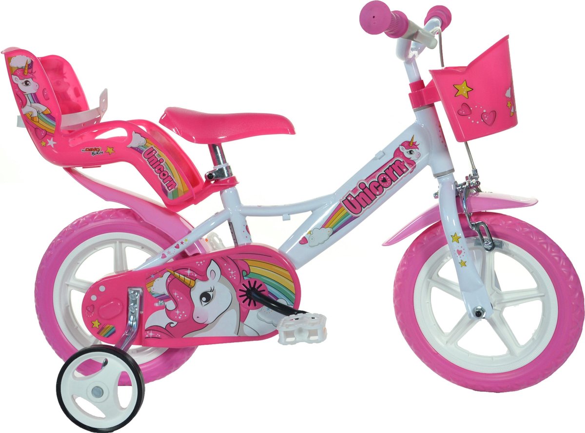 Kinderfiets Dino Bikes eenhoorn 12 inch (124RLUN)