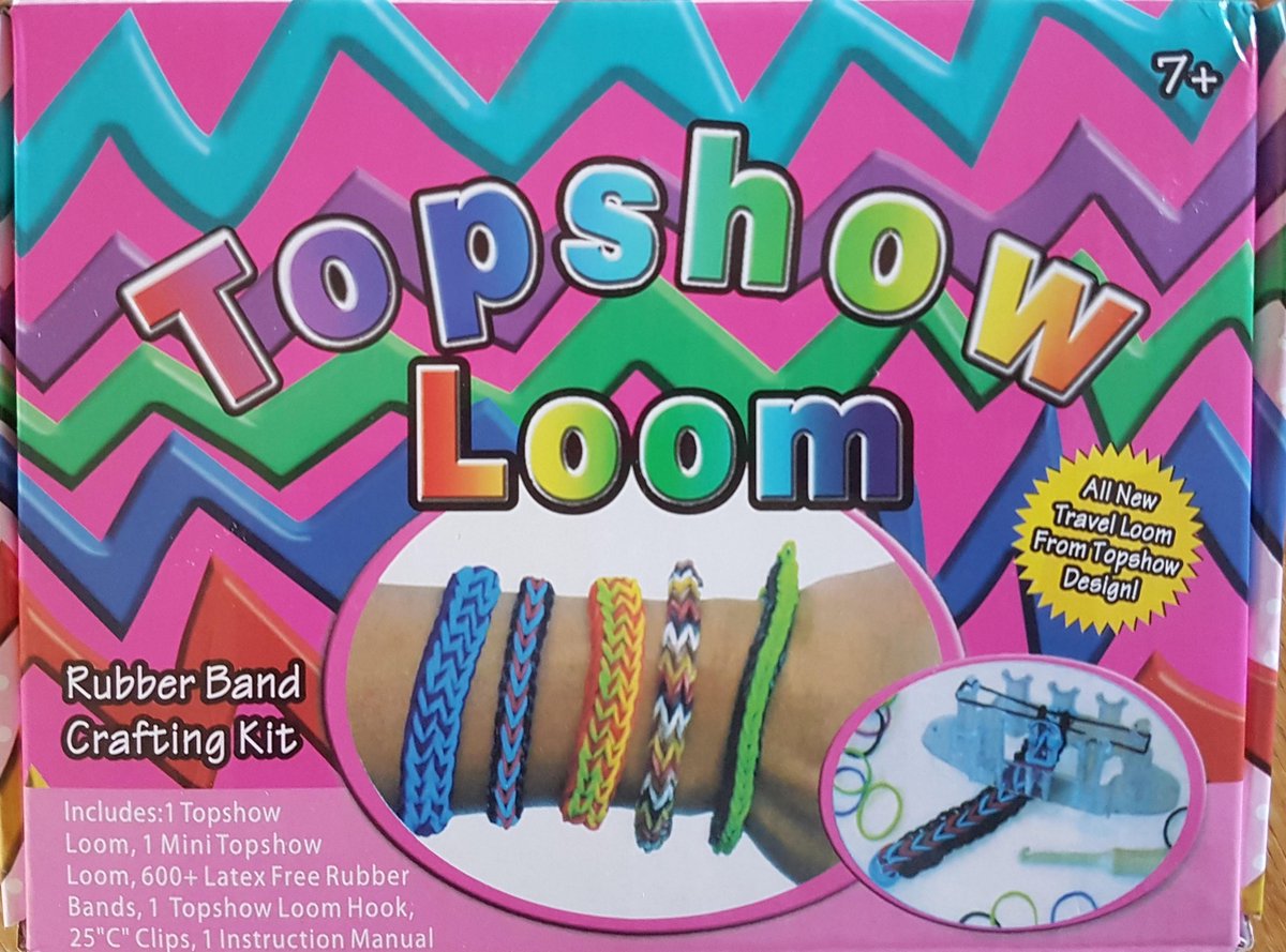 Topshow Loom Roze verpakking 600 Latex vrij rubber
