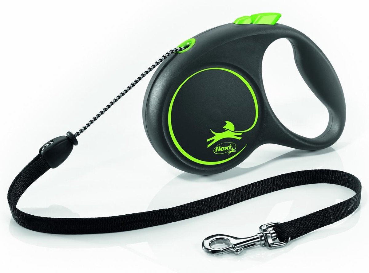 FLEXI | Flexi Rollijn Black Design Cord Groen