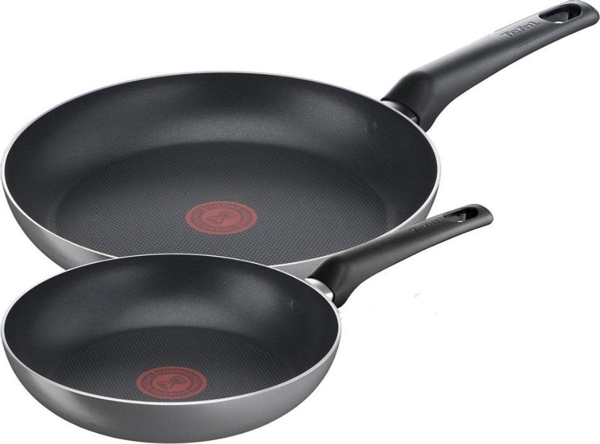 Tefal Easy Plus Pannenset - Ø 20 + Ø 28 cm - Niet geschikt voor inductie