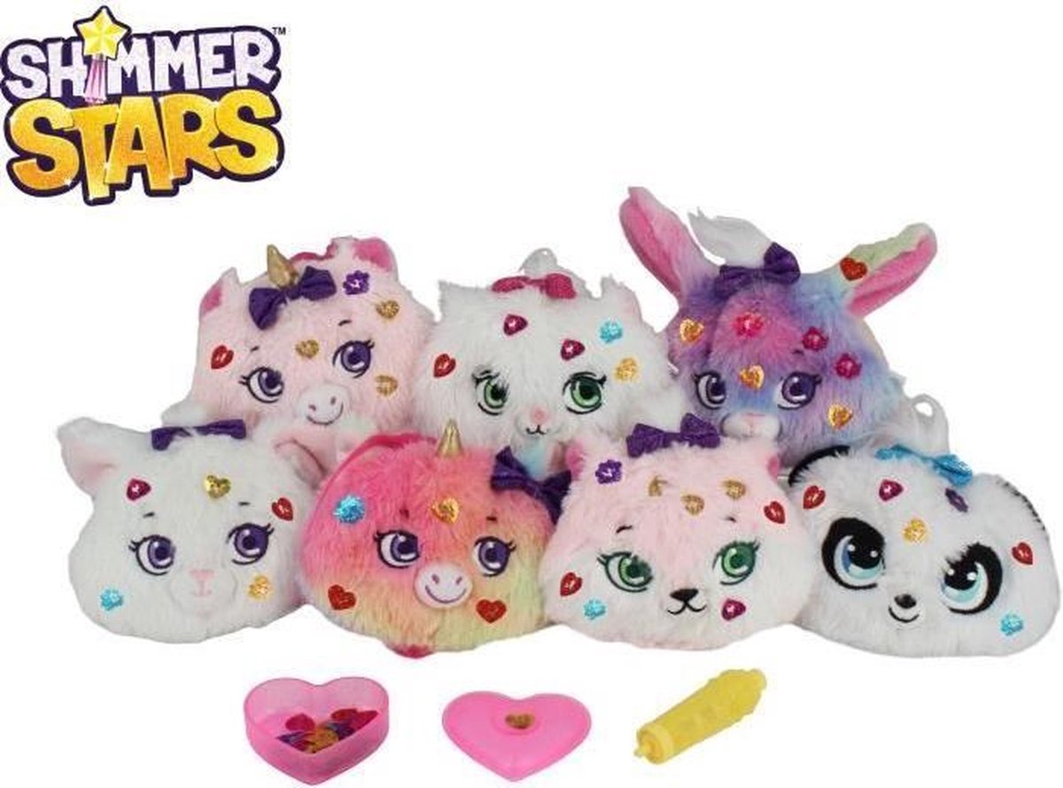 SHIMMER STARS Aanpasbare tas / sleutelhanger met ritssluiting