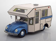 Volkswagen Kever Motorhome Blauw / Creme 1-18 Schuco Pro R Limited 500 Pieces