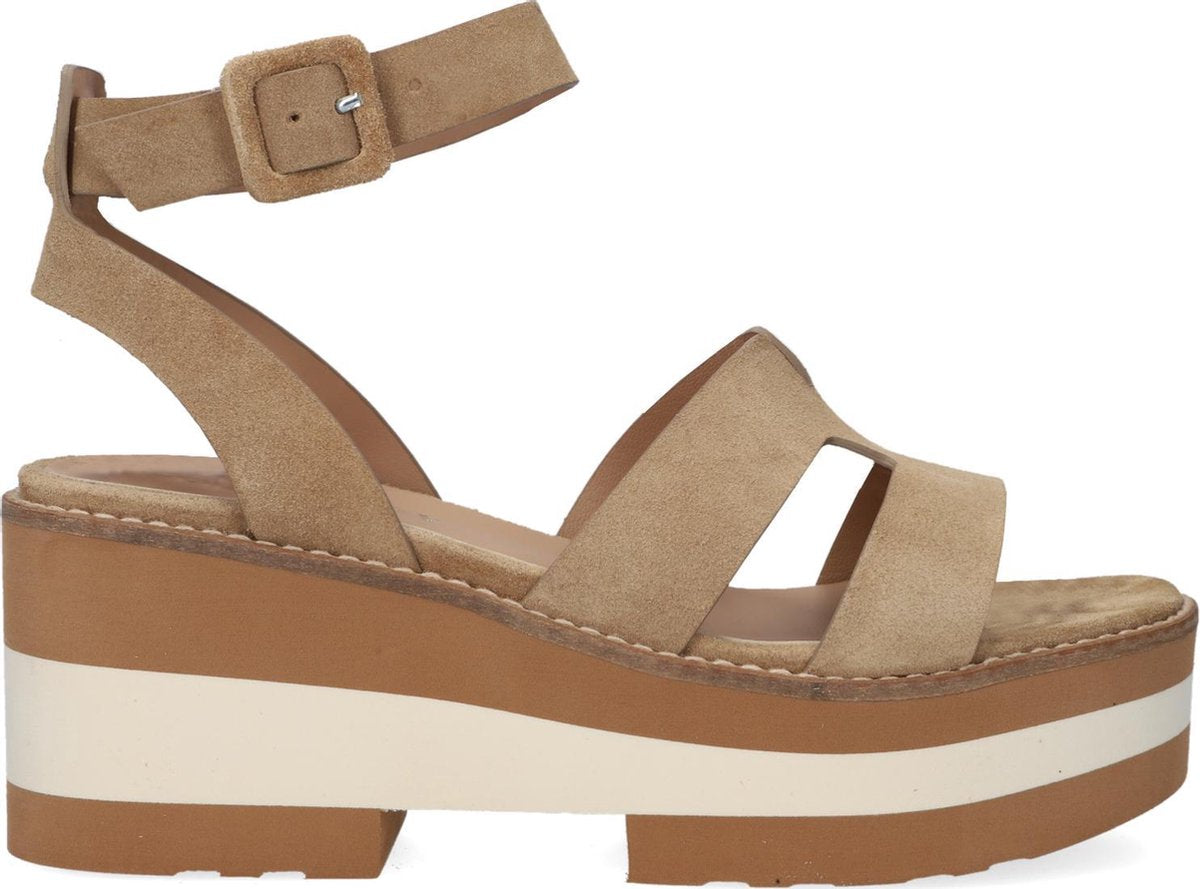 Notre-V Am42 Sandalen - Met Sleehak - Dames - Beige - Maat 39