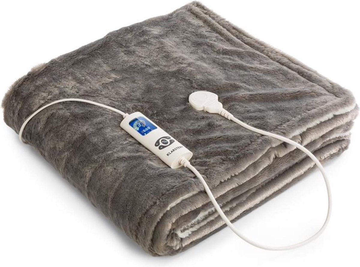Klarstein Dr. Watson SuperSoft elektrische deken 120W 180x130cm knuffelzacht 