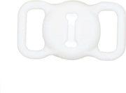 Airtag sleutelhanger hoesje voor halsband hondenriem / kattenriem - Leuk design - Voor huisdieren - Makkelijk aan te brengen - Diervriendelijk - Wit