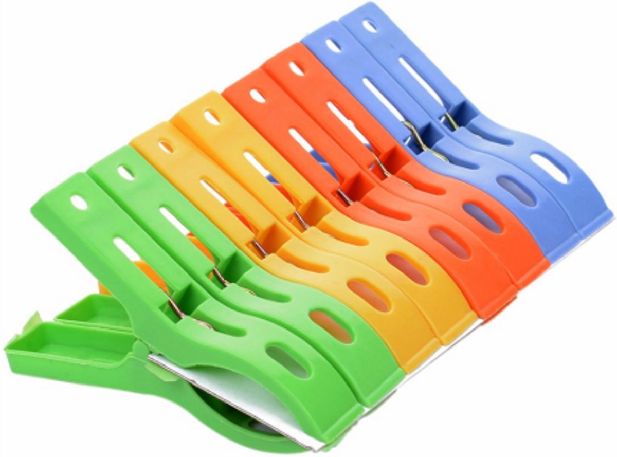 8 Grote Plastic Badlaken knijpers