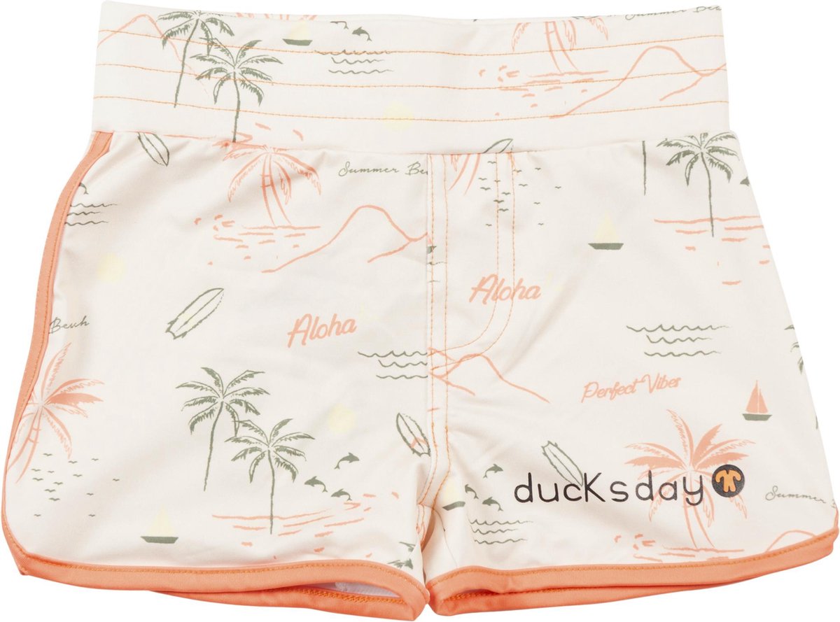 Ducksday - UV Zwembroek voor meisje - UPF50+ - Waikiki - 122/128