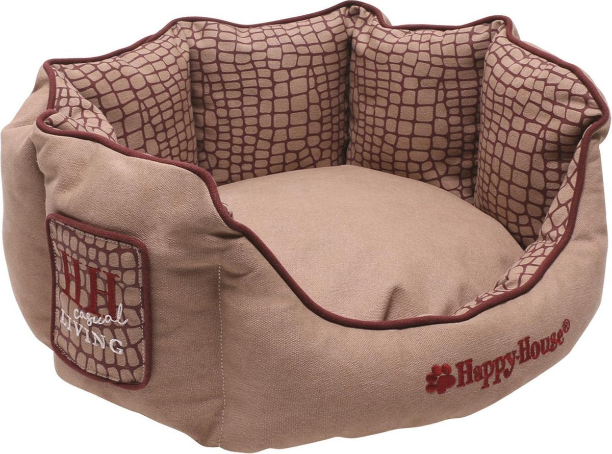 Happy-House Mand Ovaal Casual Living Collection 45 x 55 cm Roze Small
