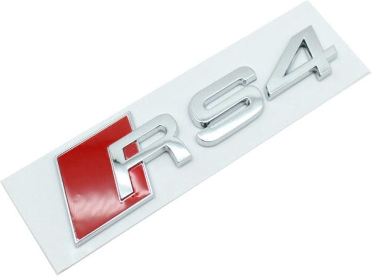 RS4 Audi embleem - badge - Logo - S3 - auto - Chroom