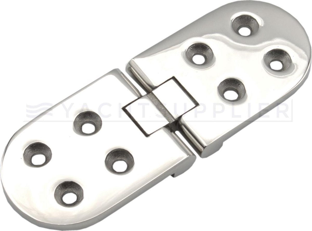 Luikscharnier - 100x36x2 - Rvs 316 - Knoop onder
