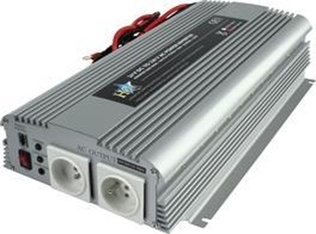 HQ Omvormer 1700 Watt 24 Volt - 230 Volt - Belgisch/Frans stopcontact