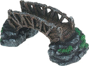 Aquarium decoratie Brug met Mos - 17 x 8 x 8 cm