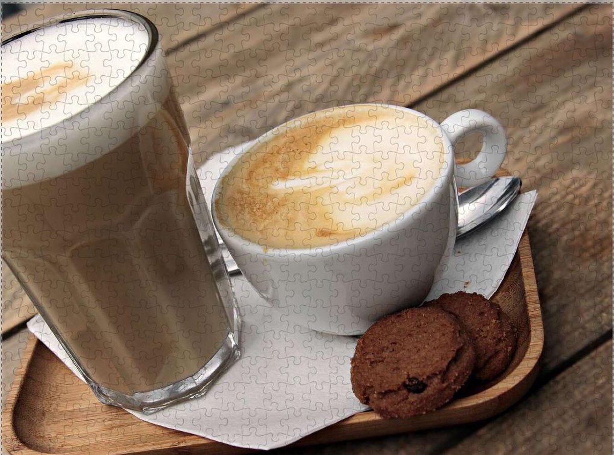 Latte koffie puzzel 500 stukjes