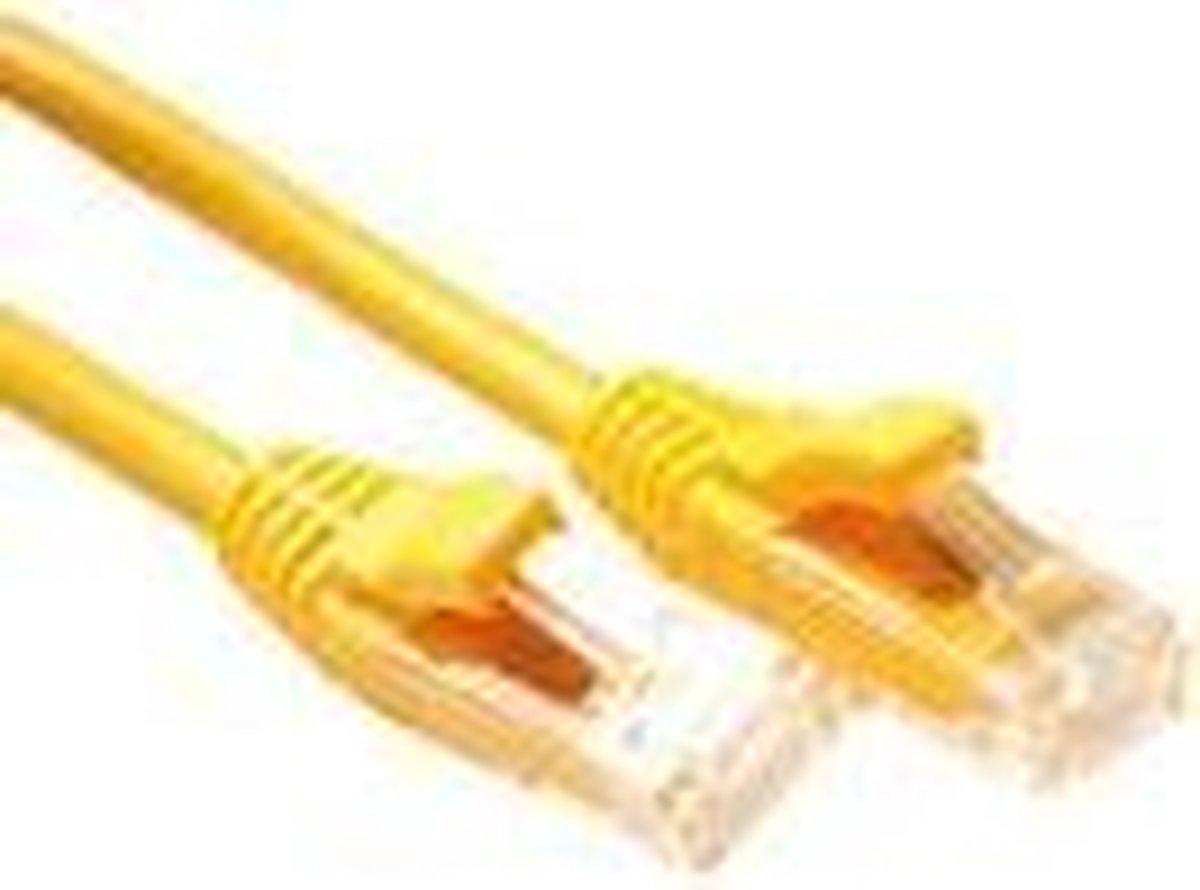 ACT CAT6 UTP 10.00 m netwerkkabel 10 m Geel