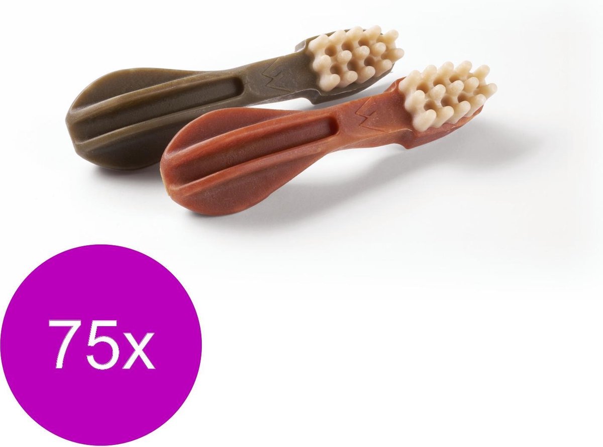 Whimzees Tandenborstel - Hondensnacks - 75 x Dental 11.4 cm Medium