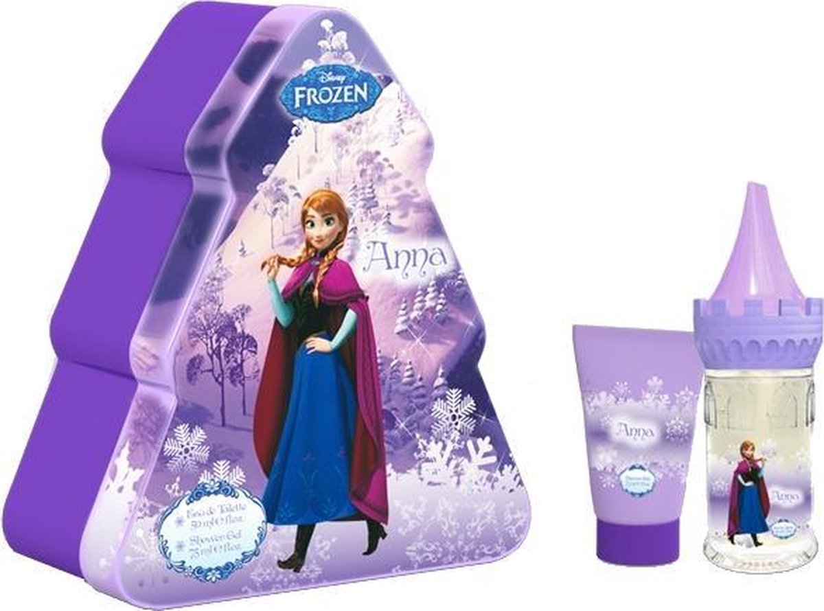 Disney Frozen Anna Castle geschenkset met eau de toiletteblik 50ml + douchegel 75ml