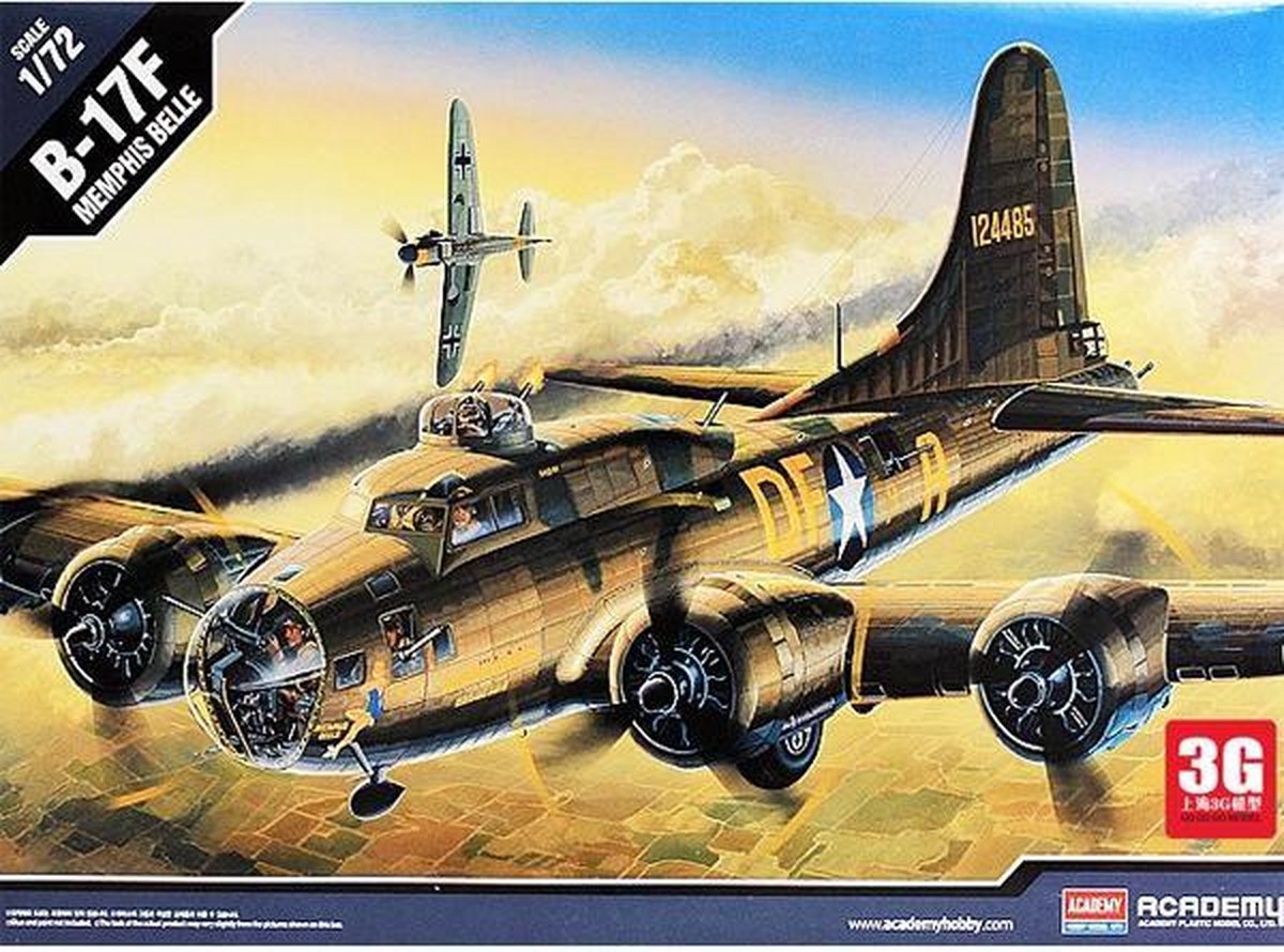 ACADEMY 1:72 B-17F Memphis Belle