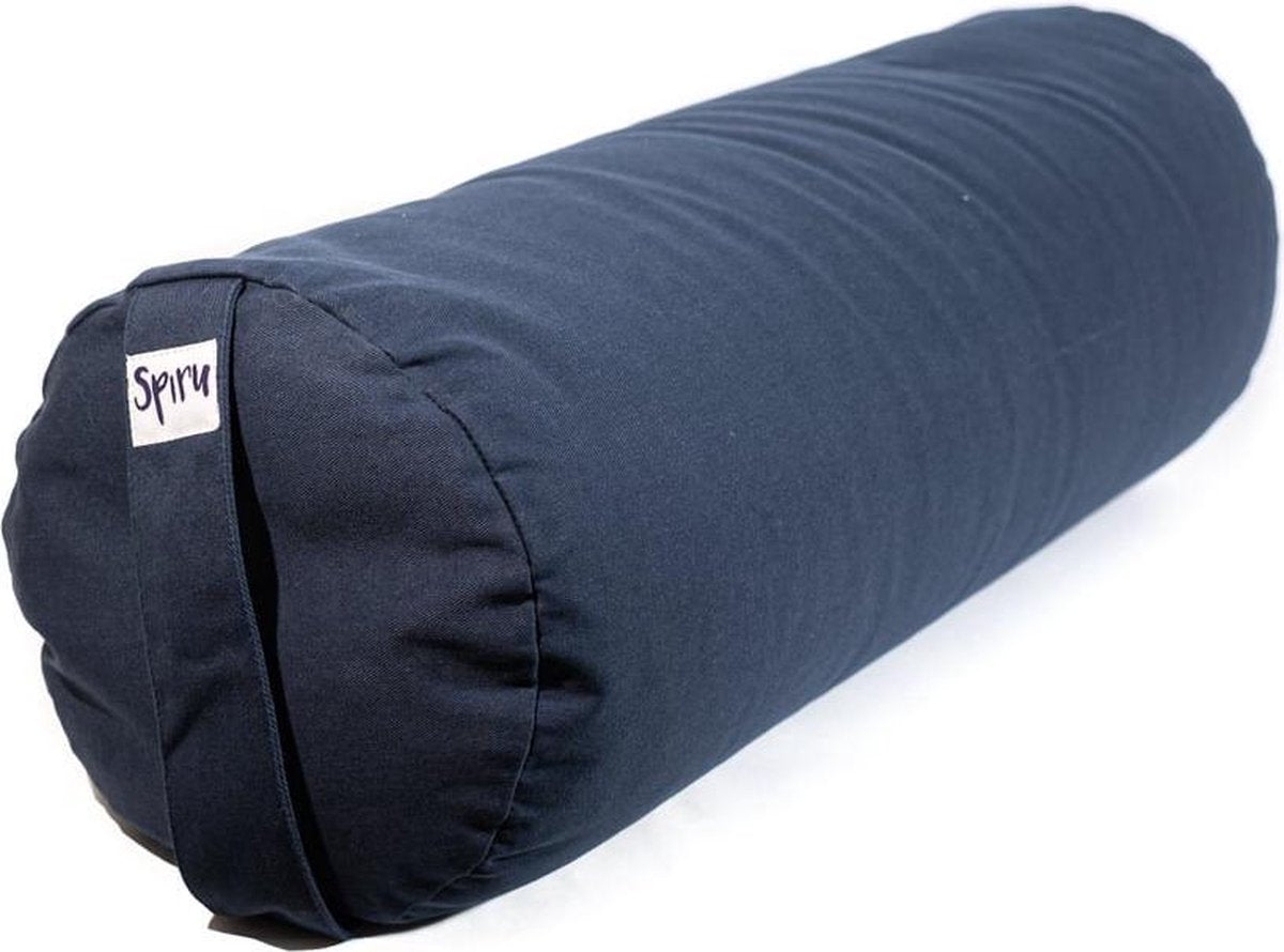 Bolster Rond Katoen – Groot – Donkerblauw