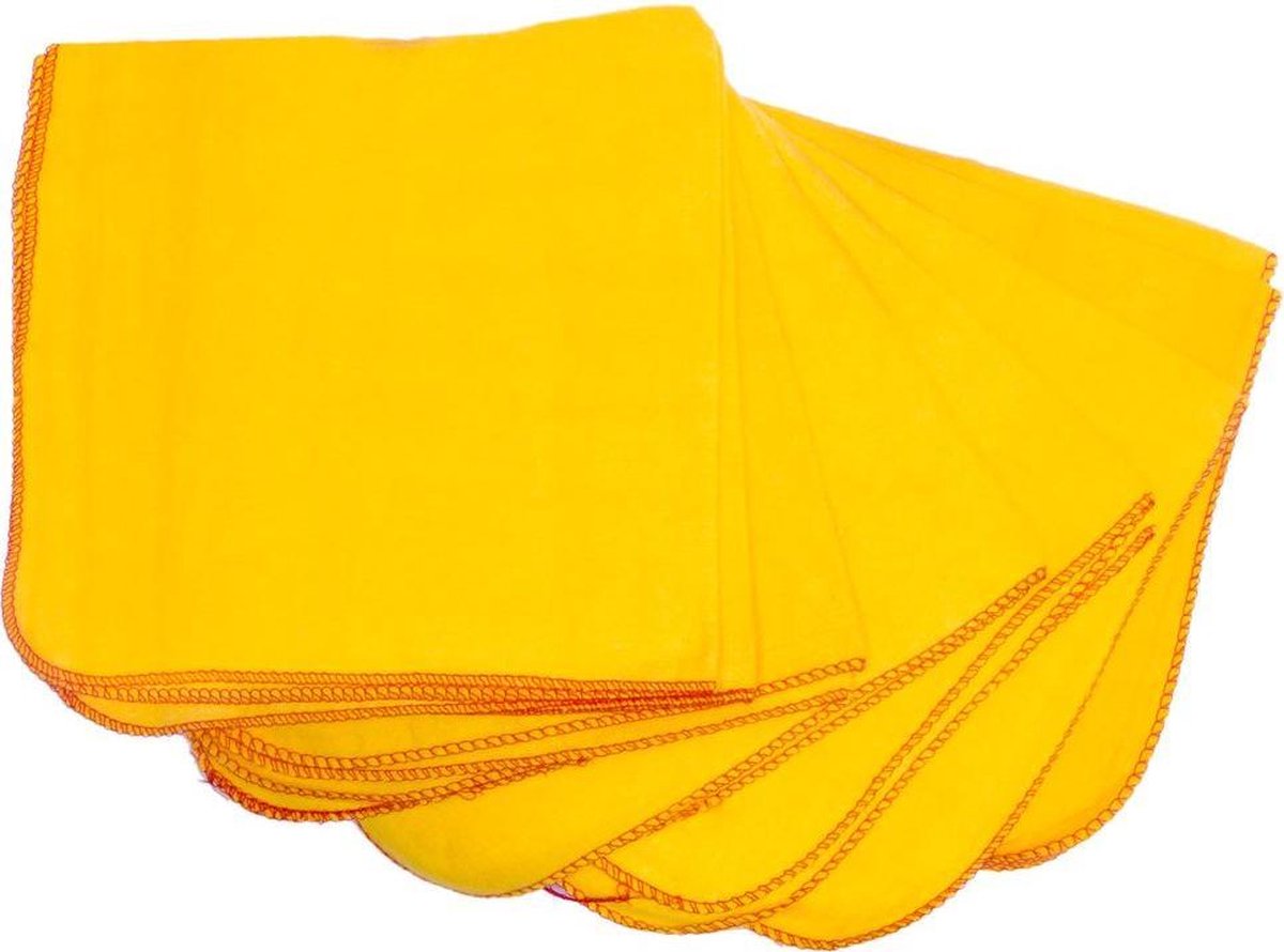 Sorprese - 3 stuks - gele stofdoeken - 40 x 50 GROOT - stofdoek - stofdoeken