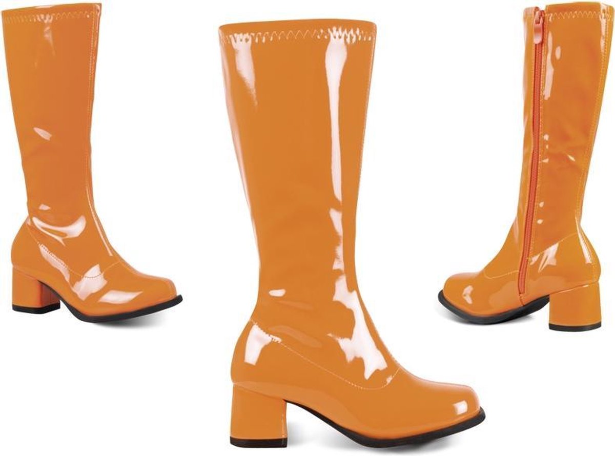 Verkleedlaarzen Retro Oranje Meisjes Maat 34