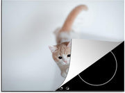 Luxe inductie beschermer Spelende kittens - 75x52 cm - Springende kitten  - inductiebeschermer