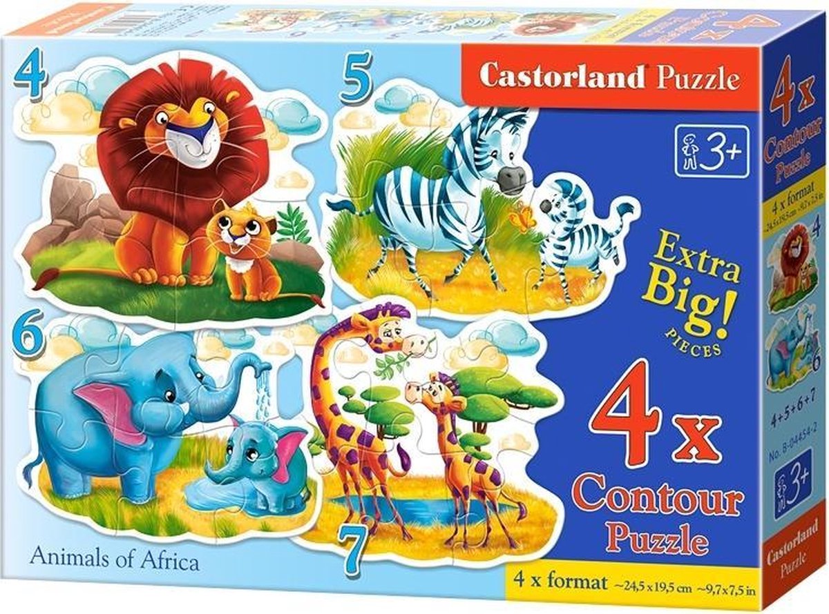 Castorland Legpuzzel Animals Of Africa 22 Stukjes