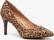 Nova dames pumps met luipaardprint - Bruin - Maat 38