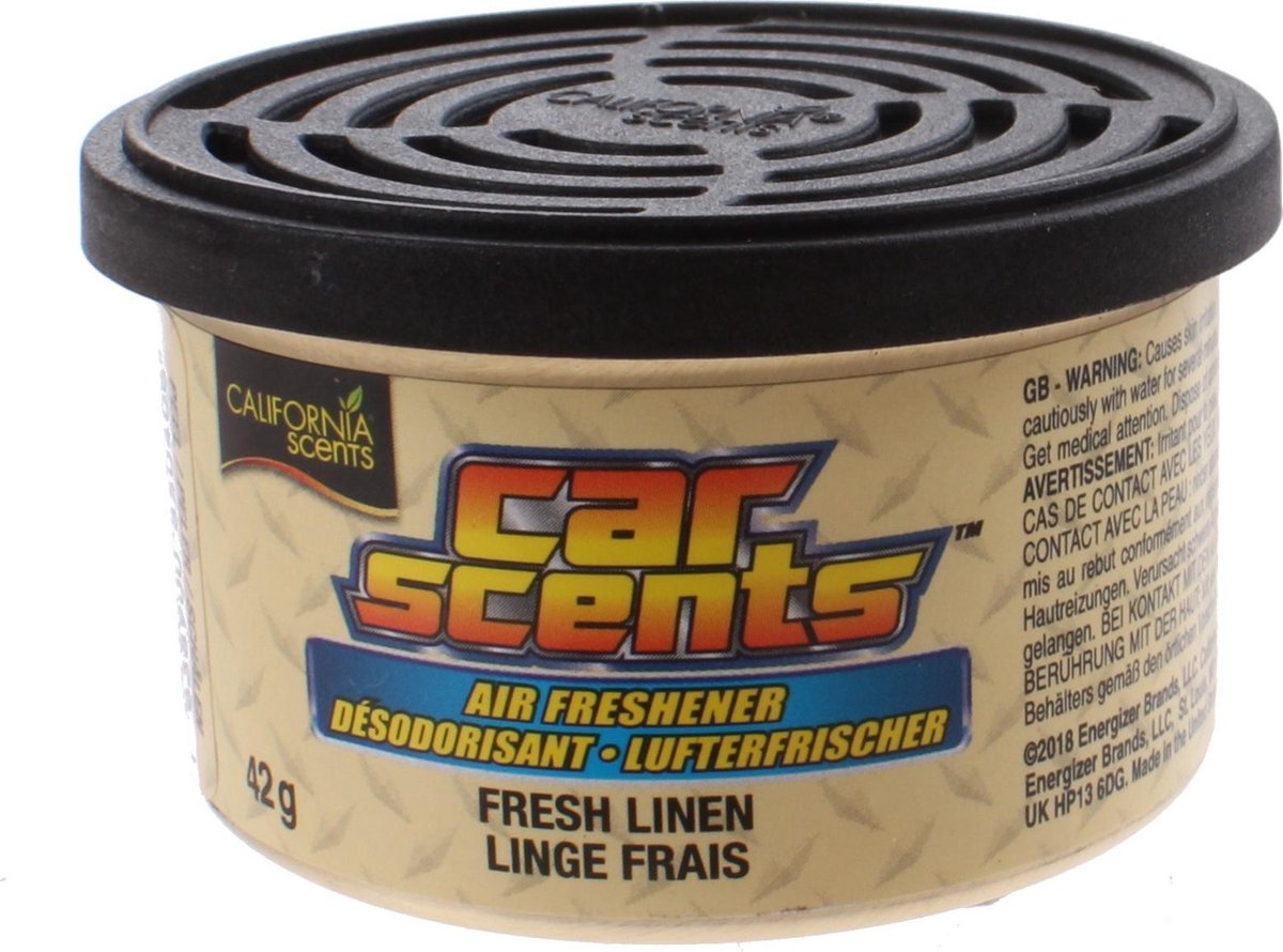 California Scents Luchtverfrisser Blik Fresh Linen 42 Gram